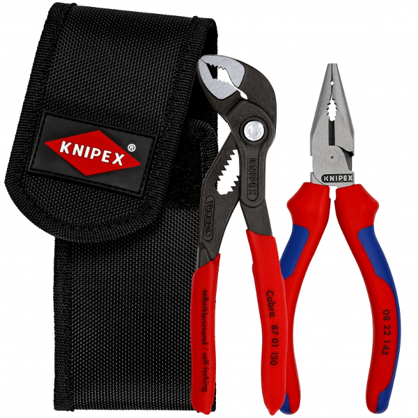 Knipex Cobra Self Locking Plier Set 5/" 10/" 12/" with Knipex Keeper