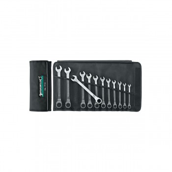 Stahlwille 96411712 Ratcheting combination spanner set Open-Ratch 17/12 12pcs., 8 - 19 mm