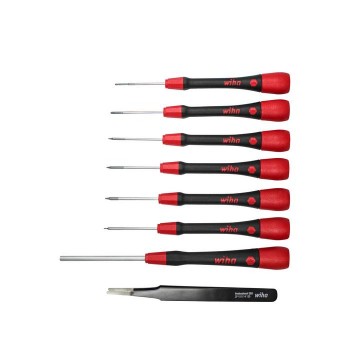 Wiha Fine screwdriver set PicoFinish® 8-pcs. mixed, including tweezers for iPhone®/Apple® devices  (42995)