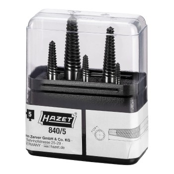 HAZET 840/5 Screw Extractor Set, 5pcs