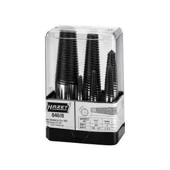 HAZET 840/8 Screw Extractor Set, 8pcs