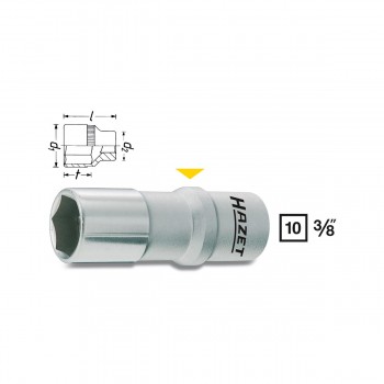 HAZET 880AMgT-1 Spark plug socket, size 16.0 mm