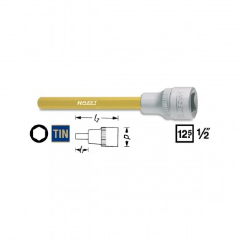 HAZET Screwdriver socket 986Lg, size 5 - 10 mm