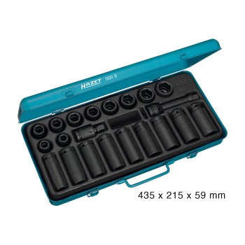 HAZET 900S Impact 6point socket set, 23pcs