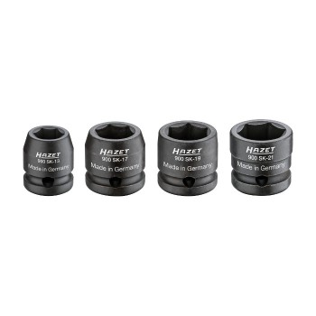 HAZET 900SK/4 Impact Socket Set 900SK, 4pcs