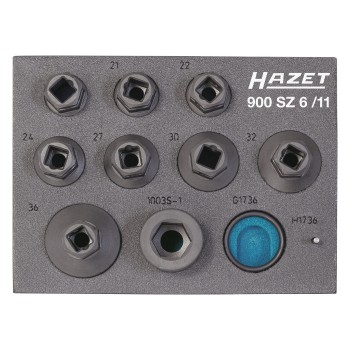 HAZET 900SZ6/11 Impact Socket Set 900SZ6, size 19 - 36 mm