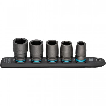 HAZET 900S-SR/5 Impact socket set SmartRail, 5pcs