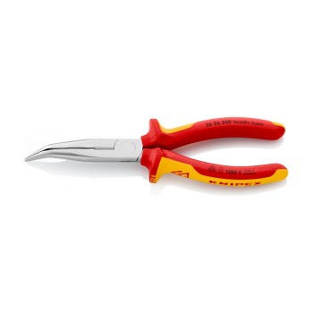 KNIPEX 26 26 Flachrundzange mit Schneide, 200 mm