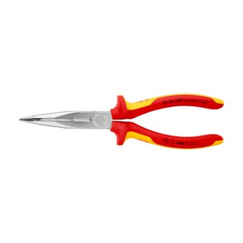 KNIPEX 26 26 200 SB Flachrundzange mit Schneide, 200 mm