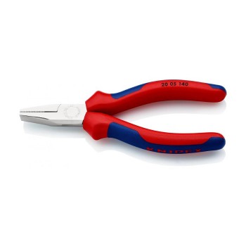 KNIPEX 20 05 140 Flat Nose Pliers chrome plated 140 mm