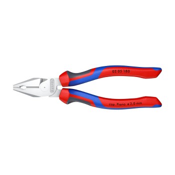 KNIPEX 02 05 180 High Leverage Combination Pliers, 180 mm
