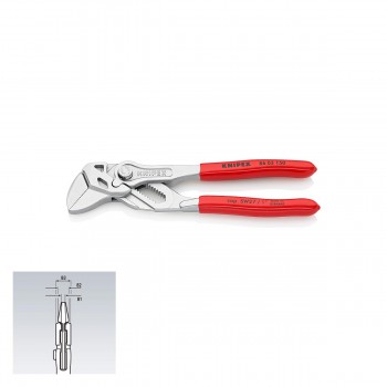 KNIPEX 86 03 150 SB Mini pliers wrench, 150.0 mm