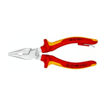 KNIPEX 08 26 145 T BK VDE Spitzkombizange, 145 mm