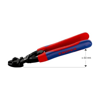 KNIPEX 72 62 200 High Leverage Flush Cutter, 200 mm
