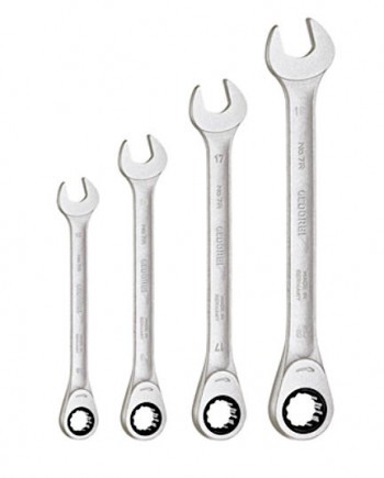 GEDORE Combination ratchet spanner set in wallet (2303949), S 7 R-04