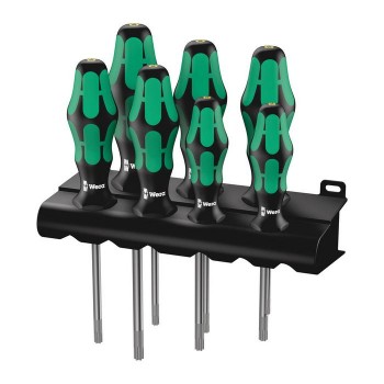 Wera 367/7 TORX® HF Kraftform Plus screwdriver set with holding function and rack (05223161001)