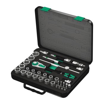 Wera 8100 SC 2 Zyklop Speed Ratchet Set, 1/2" drive, metric (05003645001)