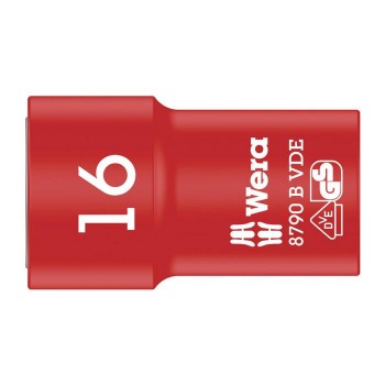 Wera 8790 B VDE Zyklop 3/8" socket, insulated (05004960001)
