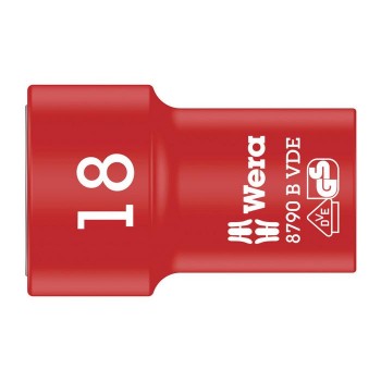 Wera 8790 B VDE Zyklop 3/8" socket, insulated (05004962001)