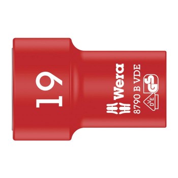 Wera 8790 B VDE Zyklop 3/8" socket, insulated (05004963001)
