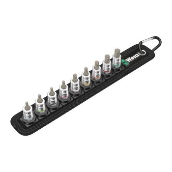 Wera Belt A Imperial 1 Zyklop In-Hex-Plus bit socket set with holding function, 1/4" drive (05003884001)