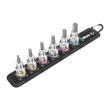 Wera Belt C 2 Zyklop In-Hex-Plus bit socket set with holding function, 1/2" drive (05003996001)