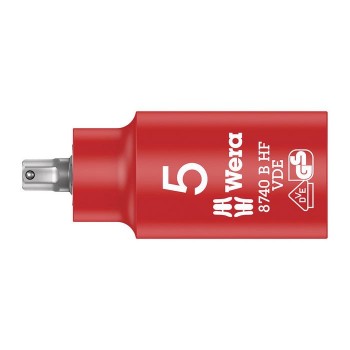 Wera 8740 B VDE HF Zyklop bit socket, insulated, with holding function, 3/8“ drive (05004901001)