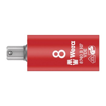 Wera 8740 B VDE HF Zyklop bit socket, insulated, with holding function, 3/8“ drive (05004903001)