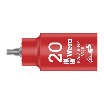 Wera 8767 B VDE HF TORX® Zyklop bit socket, insulated, with holding function, 3/8“ drive (05004920001)