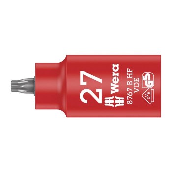 Wera 8767 B VDE HF TORX® Zyklop bit socket, insulated, with holding function, 3/8“ drive (05004922001)