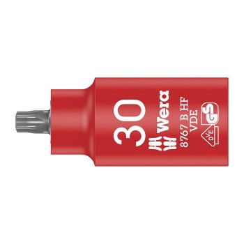 Wera 8767 B VDE HF TORX® Zyklop bit socket, insulated, with holding function, 3/8“ drive (05004923001)
