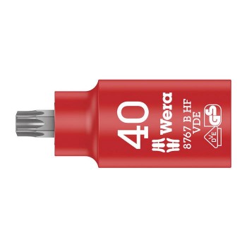 Wera 8767 B VDE HF TORX® Zyklop bit socket, insulated, with holding function, 3/8“ drive (05004924001)