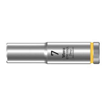 Wera 05004504001 6point socket long 8790 HMA Deep, size 7 mm