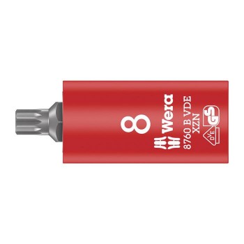 Wera 8760 B VDE XZN Zyklop bit socket, insulated, 3/8“ drive, for multi-point socket screws (05004940001)