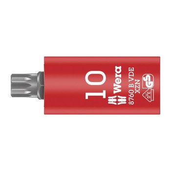 Wera 8760 B VDE XZN Zyklop bit socket, insulated, 3/8“ drive, for multi-point socket screws (05004941001)