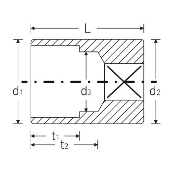 Stahlwille 01010013 Steckschlüsseleinsatz 40 13, 13 mm
