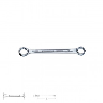 Stahlwille STABIL® 41051922 Double box-end wrench 21 19 x 22, size 19 x 22 mm
