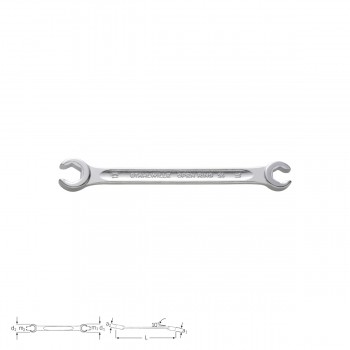 Stahlwille 41080810 Double open ring spanner, size 8 x 10 mm