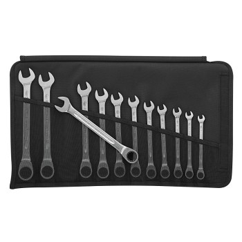 Stahlwille 96401712 Ratcheting combination spanner set Open-Ratch 17F/12 12pcs., 8 - 19 mm
