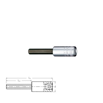 Stahlwille 01450010 INHEX-Screwdriver socket 44 A 5/32, size 5/32
