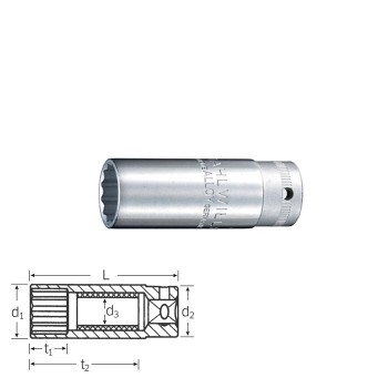 Stahlwille 02120036 Spark plug socket 4600 16- 5/8, size 16- 5/8