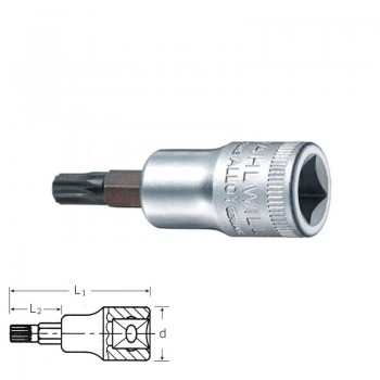 Stahlwille 02060008 Screwdriver socket XZN® 49 X M8, size M8