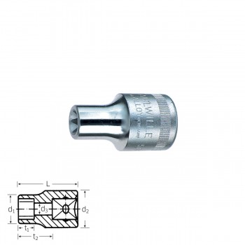 Stahlwille TORX®-Socket 50TX E, size E10 - E24