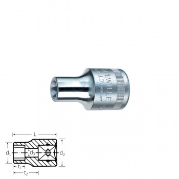 Stahlwille 03270018 Steckschlüsseleinsatz TORX® 50TX E 18, sw E18