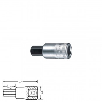 Stahlwille Screwdriver socket 54a, size 7/32 - 3/4