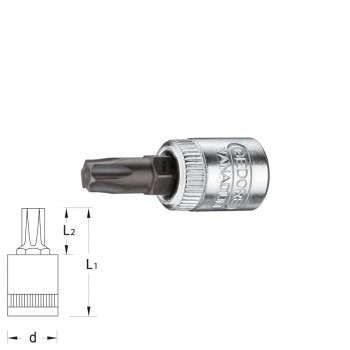 GEDORE Screwdriver socket ITX 20, size T8 - T40