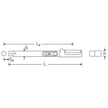 Stahlwille 50184005 Torque wrench 730/5 Quick, 6-50 Nm