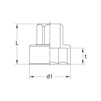 GEDORE 6point Socket 19 SK, size 10 - 24 mm