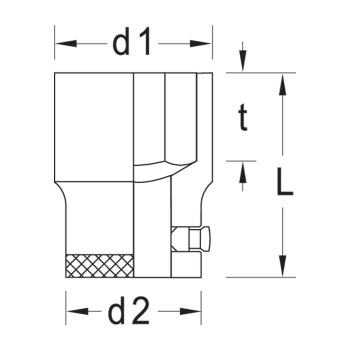GEDORE 6point Socket 32, 18 - 60 mm