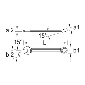 GEDORE 6097300 Combination Spanner 7 XL 10, 10 mm